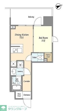 ヴィラクレール浅草の物件間取画像